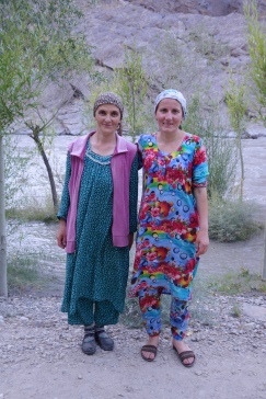 Tajik ladies who fussed and fed us in the Bartang